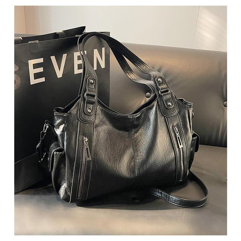 AS6616 Popular Tote Bag, High-End Sense, Large-Capacity Bag, Messenger Women'S Versatile Autumn and Winter, One Shoulder, Hand-Held Underarm Commuting