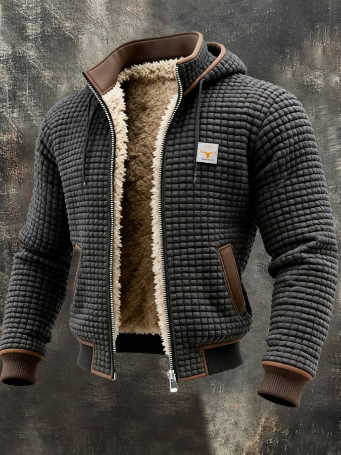 Loas - Chaqueta de invierno acolchada con interior de sherpa