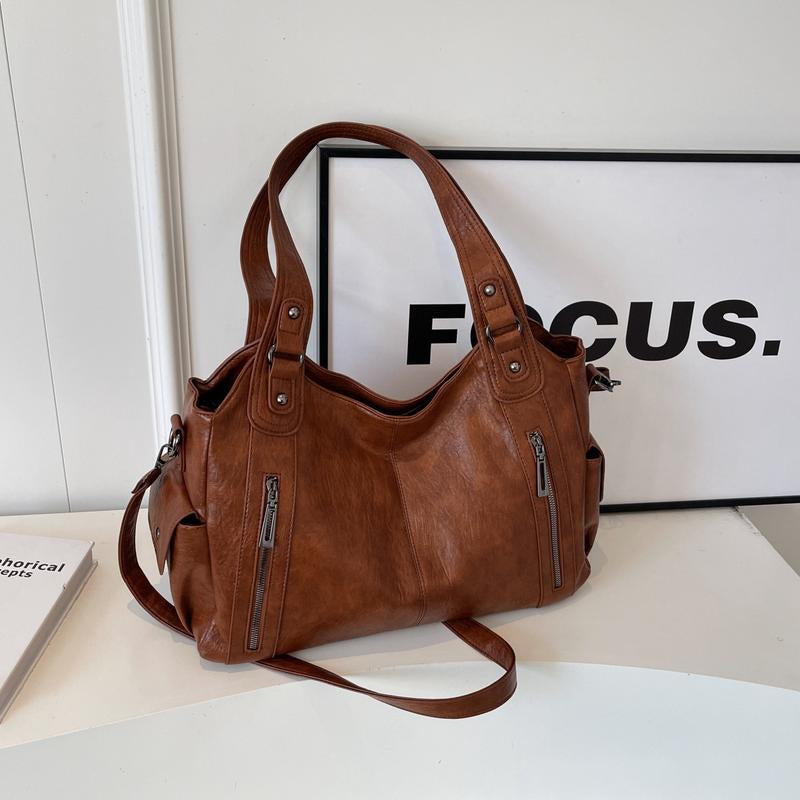 AS6616 Popular Tote Bag, High-End Sense, Large-Capacity Bag, Messenger Women'S Versatile Autumn and Winter, One Shoulder, Hand-Held Underarm Commuting