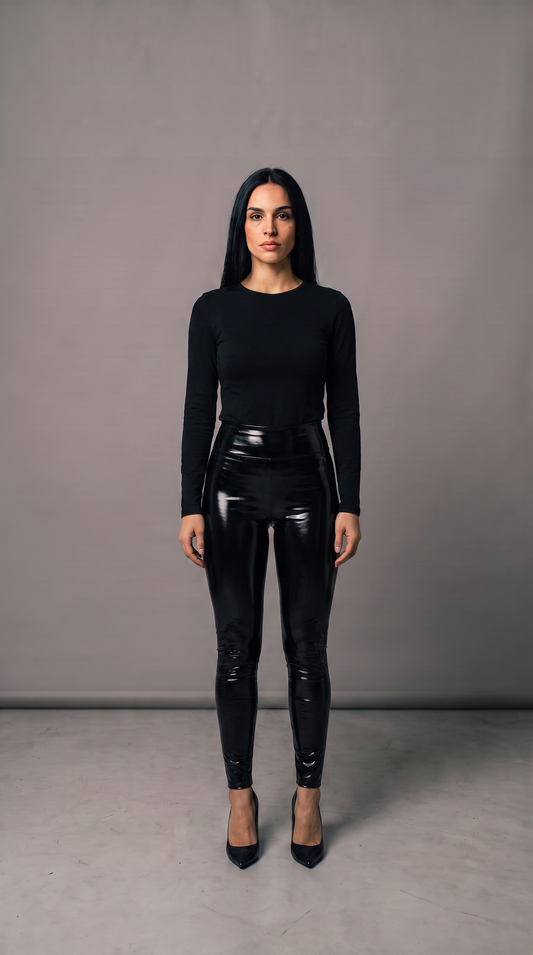 Leggings de cuero