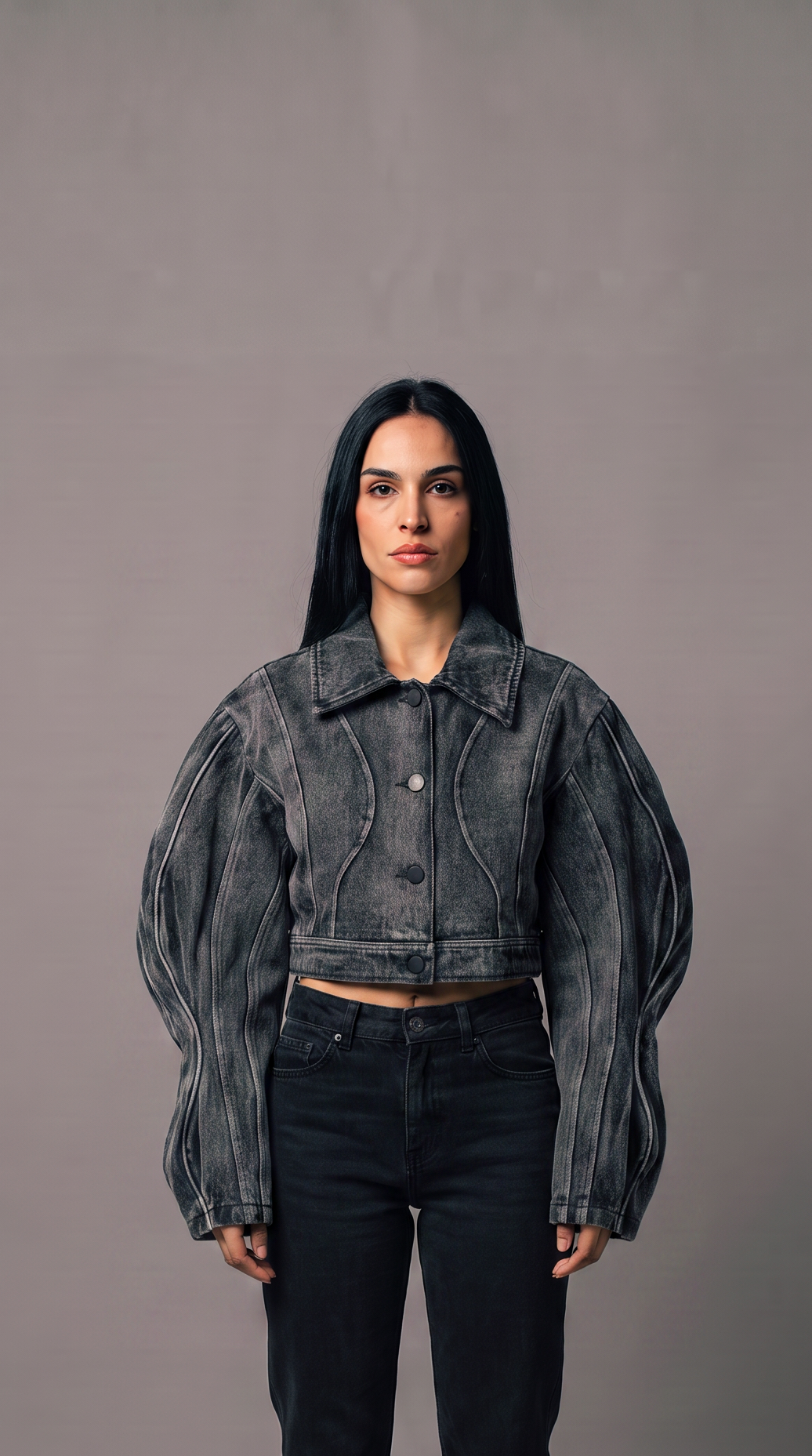 Luna - Chaqueta Line tridimensional