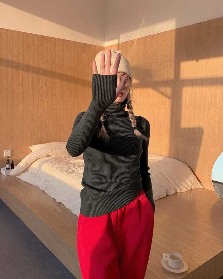 Jersey de cuello alto Alice