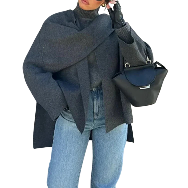 Sara - Chaqueta con cuello bufanda