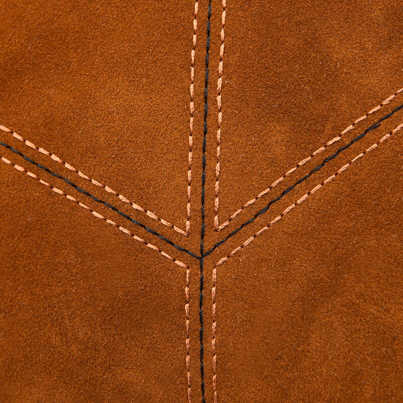 Bolso de mano de ante suave