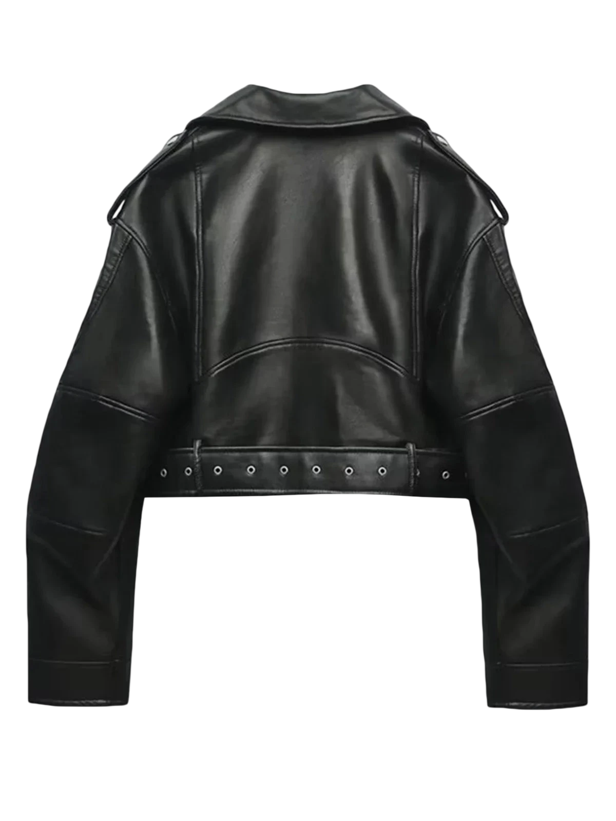 Naye - Chaqueta de mujer de piel sintética PU