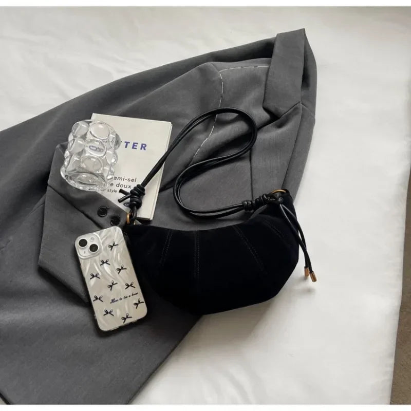 Bolso bandolera de terciopelo