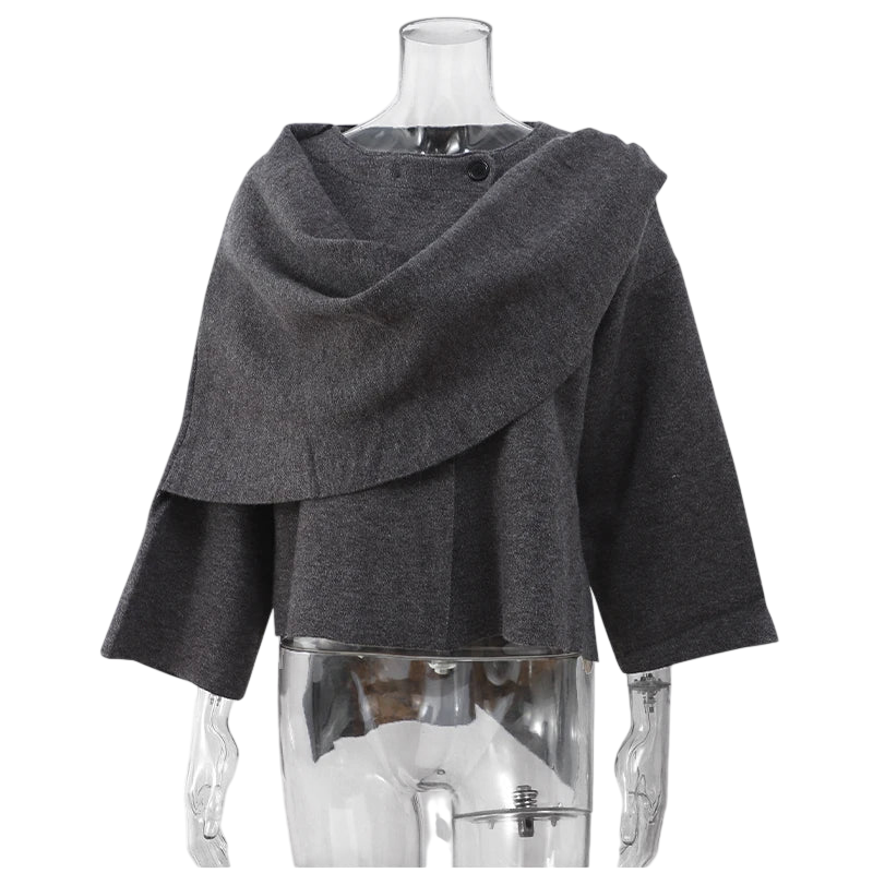 Sara - Chaqueta con cuello bufanda
