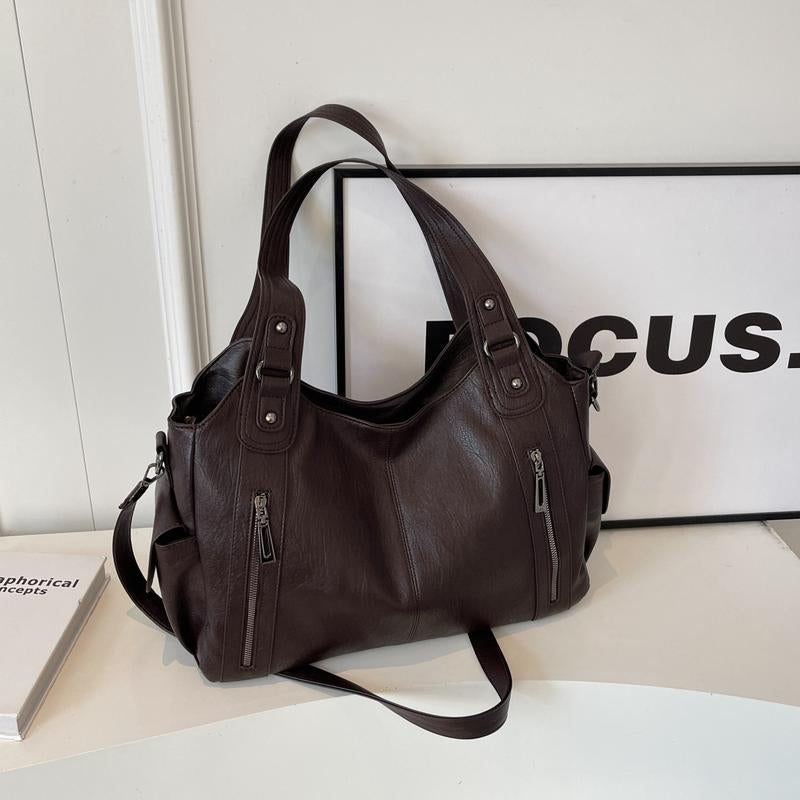 AS6616 Popular Tote Bag, High-End Sense, Large-Capacity Bag, Messenger Women'S Versatile Autumn and Winter, One Shoulder, Hand-Held Underarm Commuting